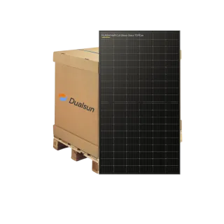 DualSun - Lot de 36 Panneaux solaires 500 Wc Half Cut Transparent