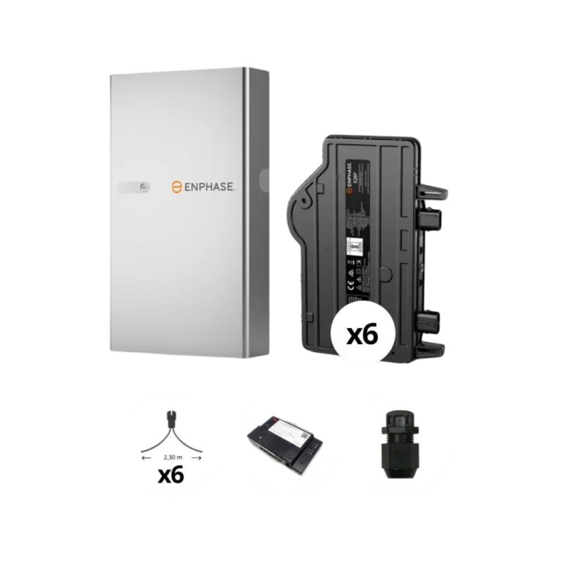 Enphase - Pack Monophasé micro-onduleurs 3 kVA + 1 Batterie - 5 kWh