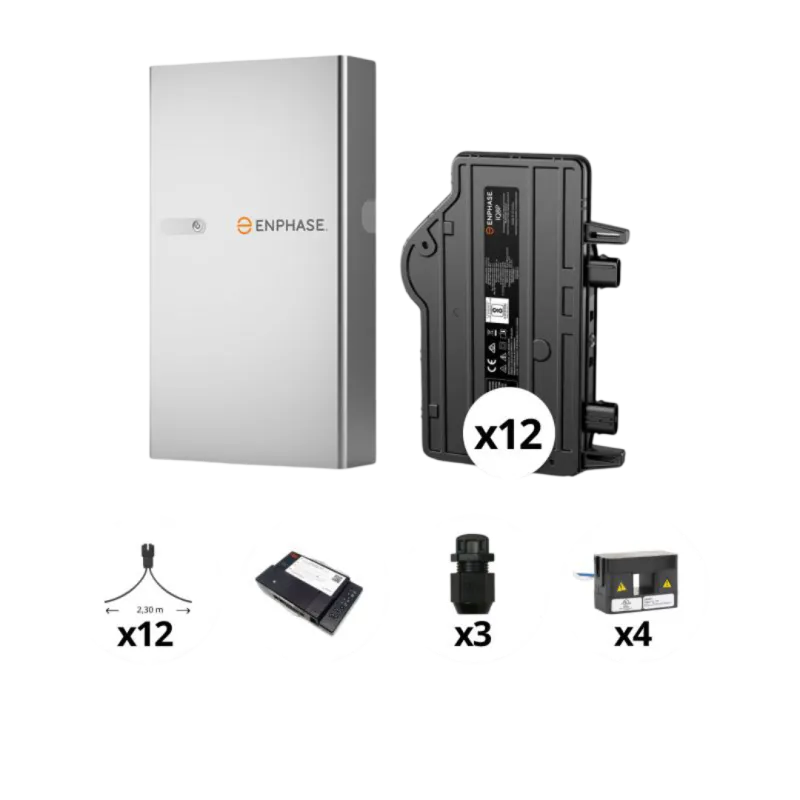 Enphase - Pack Triphasé micro-onduleurs 6 kVA + 1 Batterie - 5 kWh Enphase - Pack Triphasé micro-onduleurs 6 kVA + 1 Batterie - 5 kWh