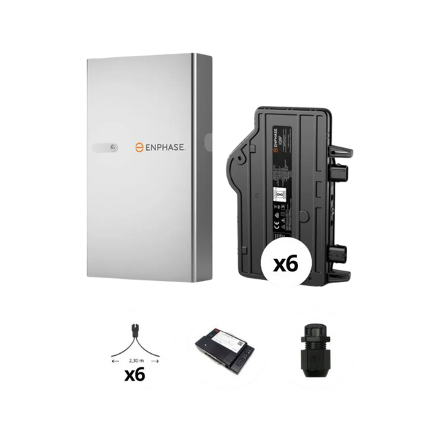 Enphase - Pack monophasé micro-onduleurs 3 kVA + 1 Batterie - 5 kWh