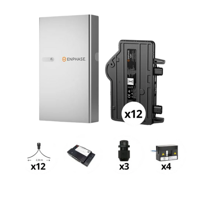Enphase - Pack triphasé micro-onduleurs 6 kVA + 1 Batterie 5 kWh