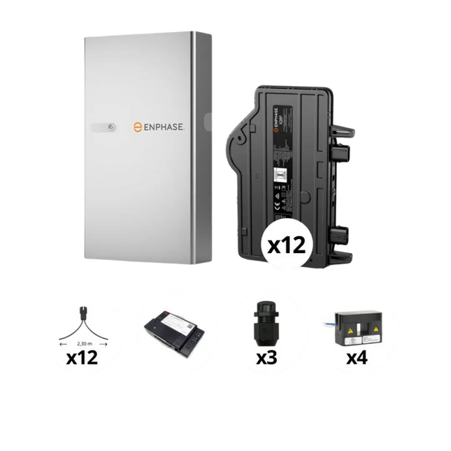 Enphase - Pack triphasé micro-onduleurs 6 kVA + 1 Batterie 5 kWh