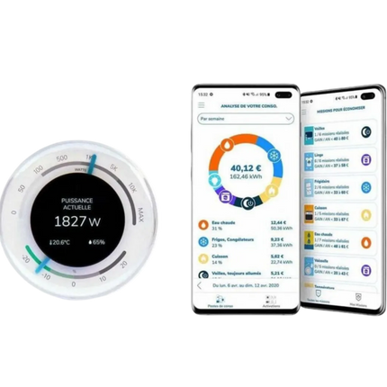 Ecojoko - Afficheur et son capteur disjoncteur