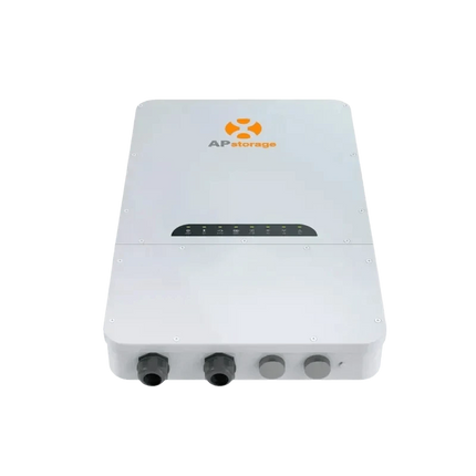 APSystems – Chargeur de stockage couplé ELS-5K (vue 3/4 avant) | Mon Shopping Solaire – Montpellier