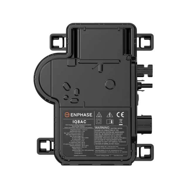 Enphase – Micro-onduleur IQ8AC 366VA (vue de face) | Mon Shopping Solaire – Montpellier
