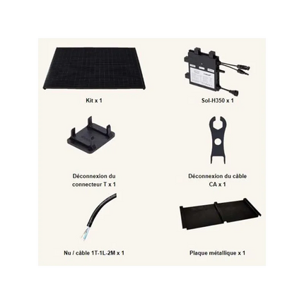 SOLENSO - Kit Solaire Plug & Play 1200 Wp contenu