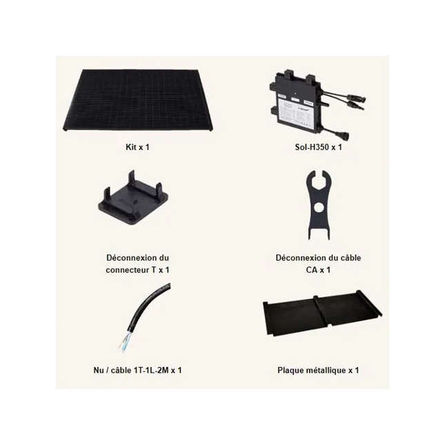SOLENSO - Kit Solaire Plug & Play 1200 Wp contenu