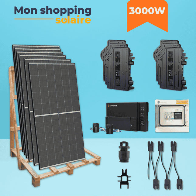 Kit solaire autoconsommation 3000W - installation en monophasé