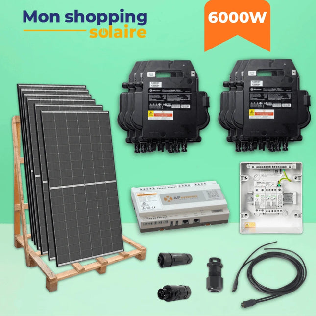 Kit solaire autoconsommation 6000W monophasé - Dmegc Apsystems DS3-H