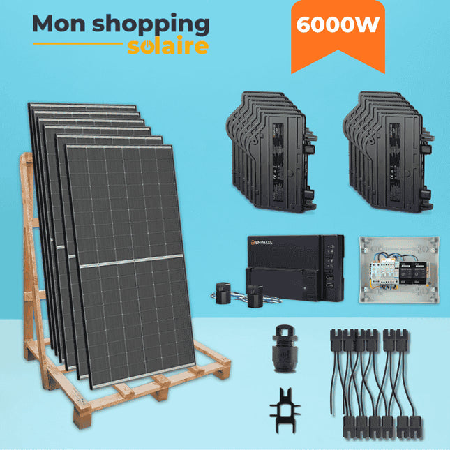 Kit solaire autoconsommation 6000W - installation en monophasé