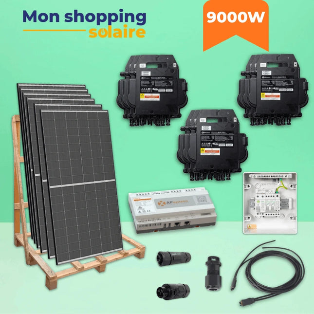 Kit solaire autoconsommation 9000W monophasé - Dmegc Apsystems DS3H