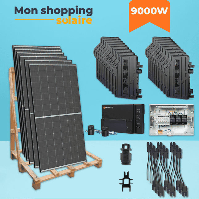 Kit solaire autoconsommation 9000W - installation monophasé
