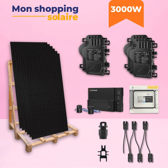 Kit solaire autoconsommation 3000W monophasé - Dualsun Enphase IQ9N