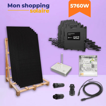 Kit solaire autoconsommation 5760W monophasé - Aiko Back Contact QS2