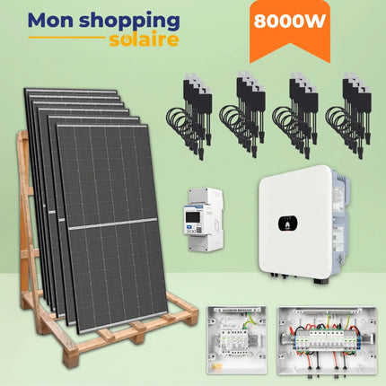 Kit solaire autoconsommation 8000W monophasé Bifacial Huawei