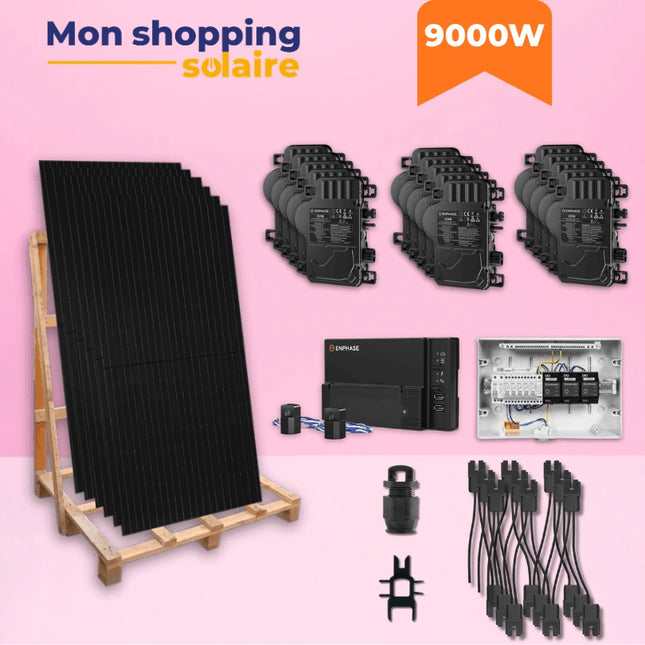 Kit solaire autoconsommation 9000W monophasé - Dualsun Enphase IQ9N