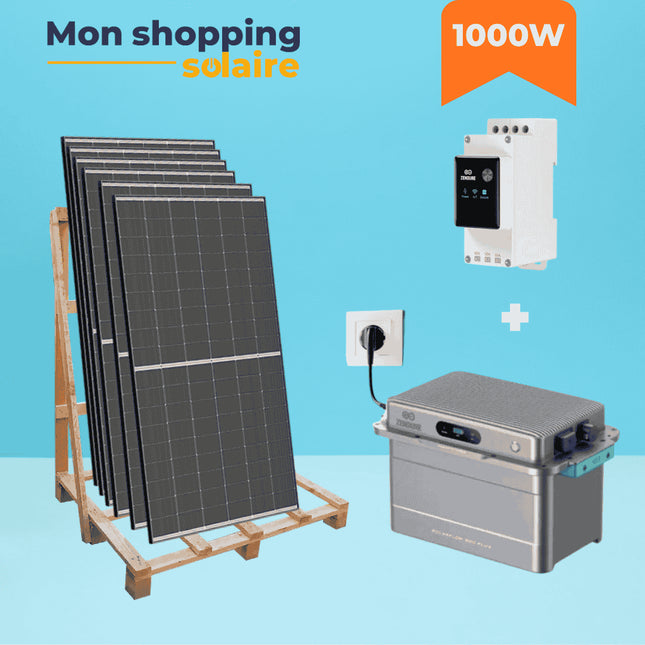 Kit solaire plug & play 1000 W avec batterie Zendure SolarFlow 800 Plus