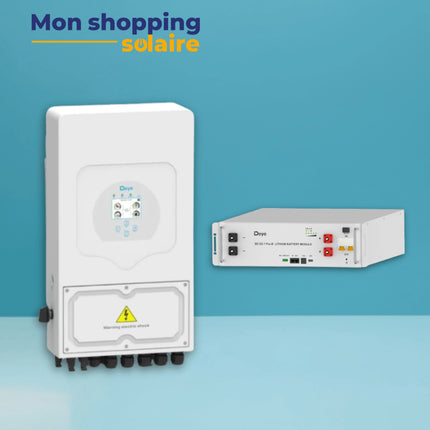 Kit de stockage lithium Deye 5,12 kWh pour installation photovoltaïque