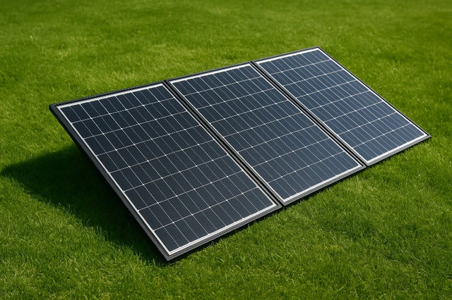 kit_solaire_3_panneaux_solaires_sur_gazon_vert_-_Mon_shopping_solaire_-_Montpellier